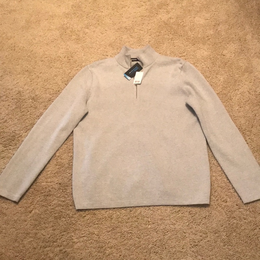 ⬇️ Banana Republic XL light gray sweater w/ zipper